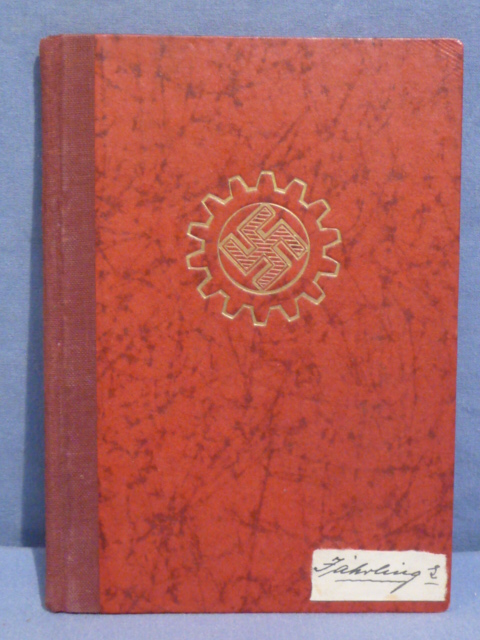 Original WWII German DAF Membership ID/Dues Book