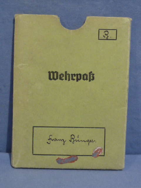 Original WWII German Wehrpa Protective Cover