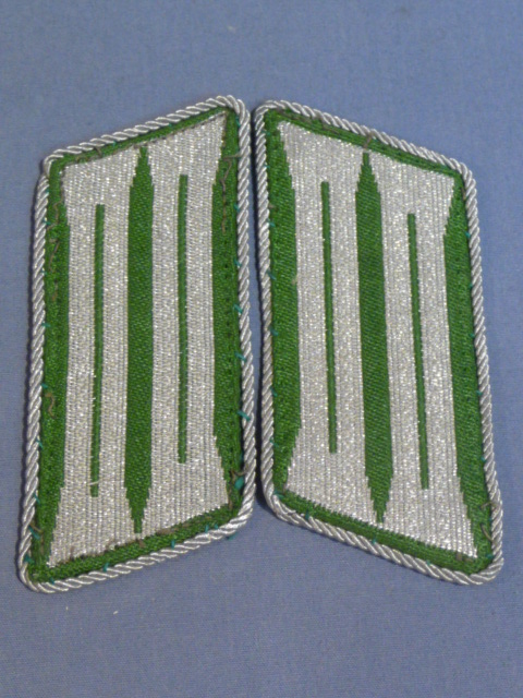 Original Nazi Era German Schutzpolizei Collar Tabs, Pair