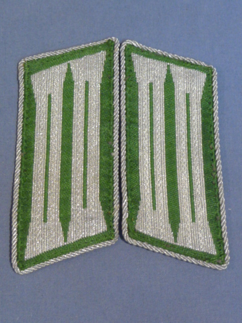 Original Nazi Era German Schutzpolizei Collar Tabs, Pair