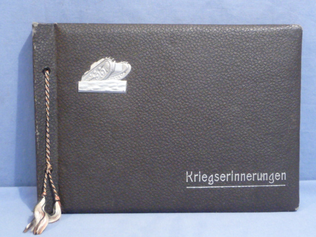 Original WWII German Army Service Photo Album,  No Photographs