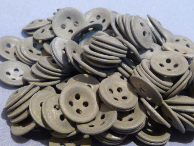 Original WWII German Steel Trouser Buttons, 14mm