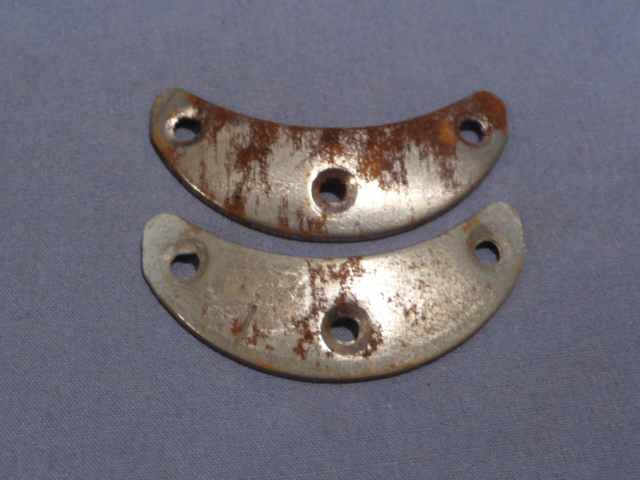 Original WWII German Boot Toe Plates, Pair, SIZE 1