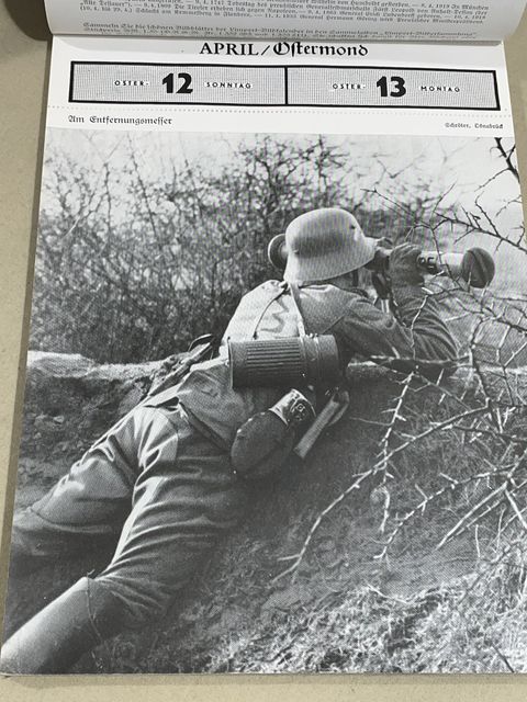 Bunker Militaria: Original 1936 German Year Marker for the