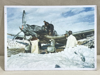 Original WWII German Military Themed Postcard, Junkers Ju 87 STUKA