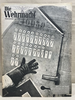 HOLD! Original WWII German Die Wehrmacht Magazine, February 1944