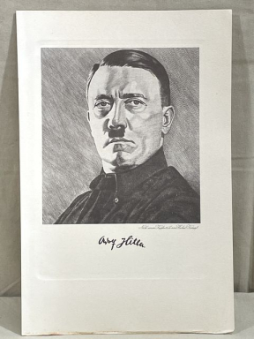 Original Nazi Era German HITLER Print, Adolf Hitler