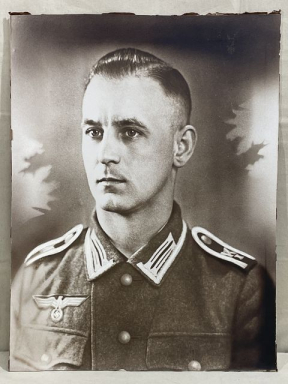 Original WWII German Army (HEER) NCO Soldier's Photograph on Stiff Backing