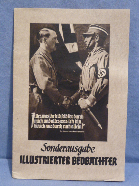 Original Nazi Era German Small Advertisement Booklet, Illustrierter Beobachter Books