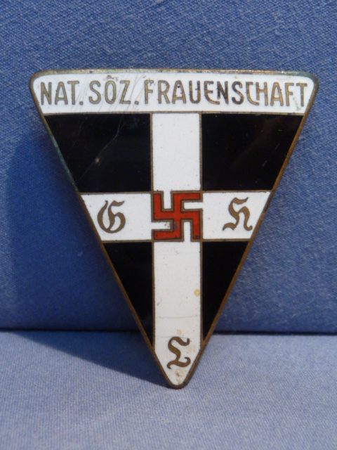 Original Nazi Era German NS. Frauenschaft Membership Badge, LARGE SIZE
