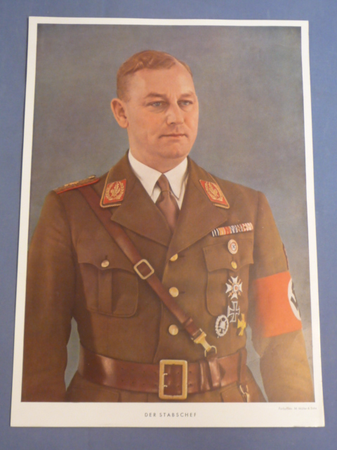 Original Nazi Era German Large Print, DER STABSCHEF Viktor Lutze