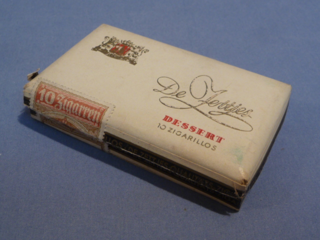 Original Nazi Era German Box for 10 De Zettjes Cigarellos, EMPTY