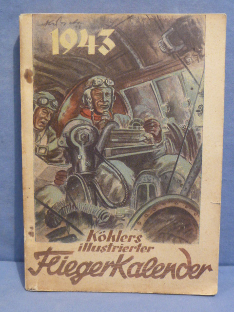Original WWII German Flyer Calendar Book, Khlers illustrierter Flieger-Kalender