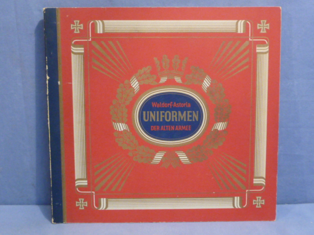 Original Pre-WWII German Cigarette Card Album, Uniforms of the Army