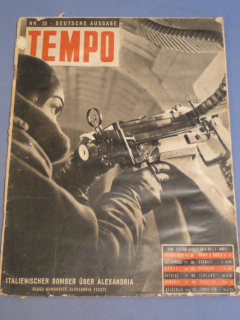 Original WWII German TEMPO Magazine German Edition, 1941