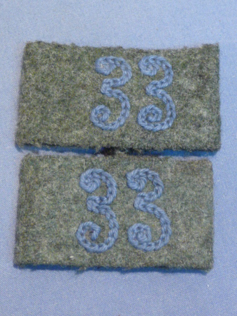 Original WWII German Medical Soldier's Shoulder Strap Slides, Pair