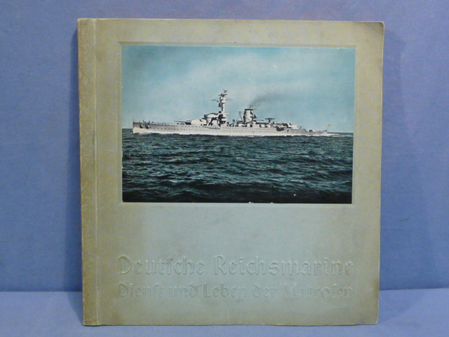 Original Pre-WWII German Navy Cigarette Card Album, Deutsche Reichsmarine