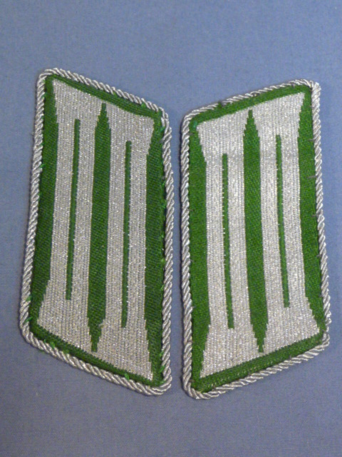 Original Nazi Era German Schutzpolizei Collar Tabs, Pair
