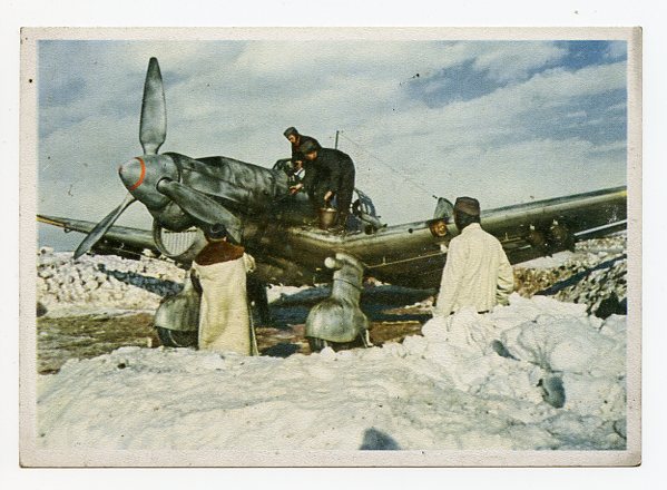 Original WWII German Military Themed Postcard, Junkers Ju 87 STUKA