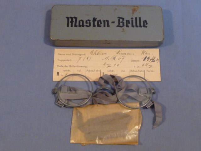 Original WWII German Masken-Brille (Gas Mask Glasses)