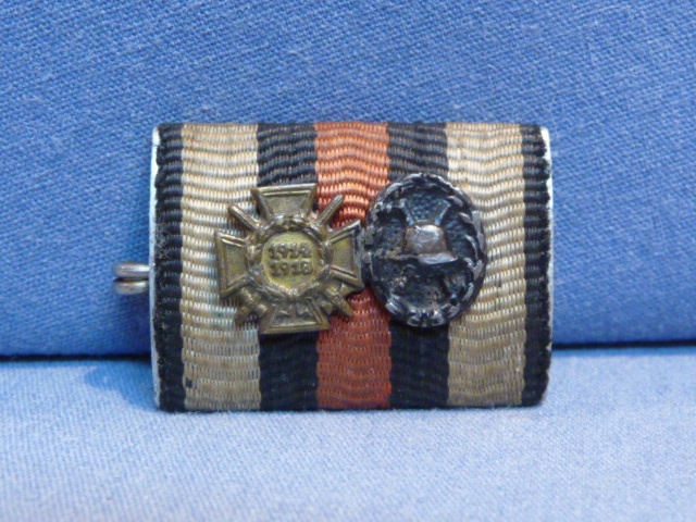 Original Pre-WWII German Ribbon Bar, 1914-18 Honor Cross w/Miniatures
