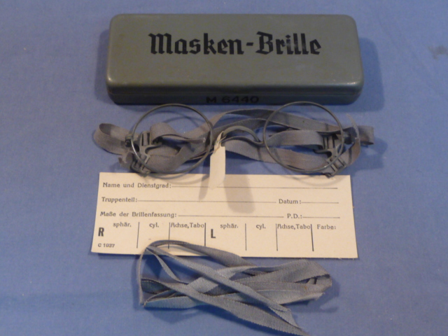 Original WWII German Masken-Brille (Gas Mask Glasses), UNISSUED!!!