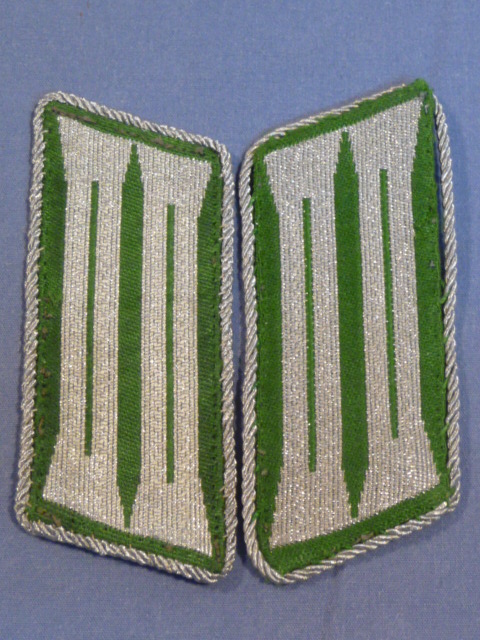 Original Nazi Era German Schutzpolizei Collar Tabs, Pair
