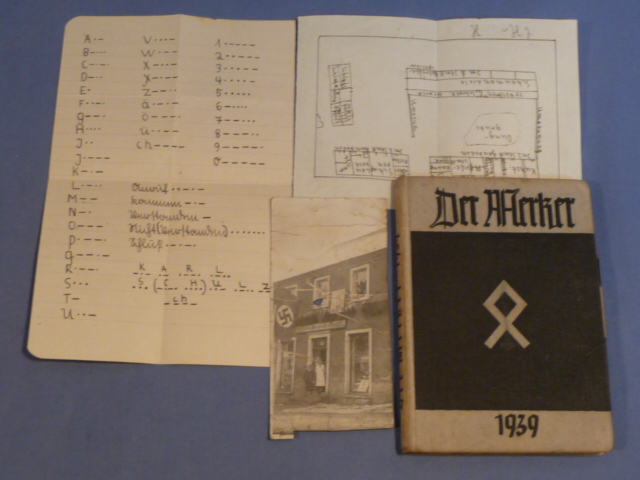 Original WWII German The Flag Pocket Journal/Information Book, Der Merker