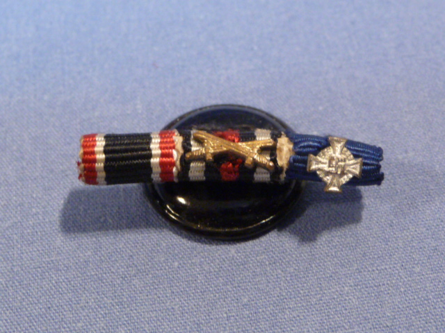 Original Pre-WWII German 3-Position Button Hole Ribbon, War Merit Cross