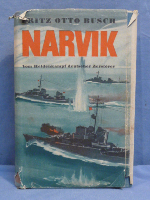 Original WWII German Book with Dust Jacket, NARVIK