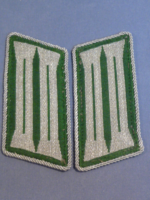 Original Nazi Era German Schutzpolizei Collar Tabs, Pair