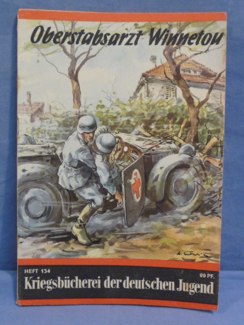 Original WWII German War Library of the German Youth Book, Oberstabarzt Winnetou