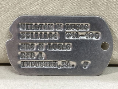 Original WWII US GI Next-Of-Kin Dog Tag