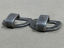 Original WWII German Equipment Hardware, D-Rings with Hooks Pair