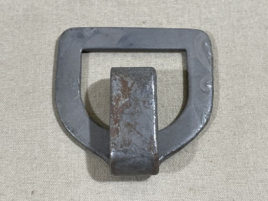 Original WWII German Steel Equipment Hardware, D-Ring with Hook