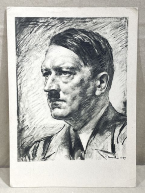 Original Nazi Era German Personality Postcard, HITLER!