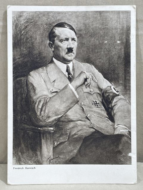 Original Nazi Era German Personality Postcard, HITLER!