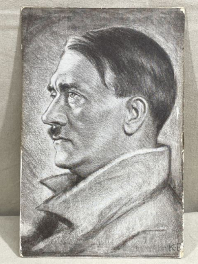 Original Nazi Era German Personality Postcard, HITLER!