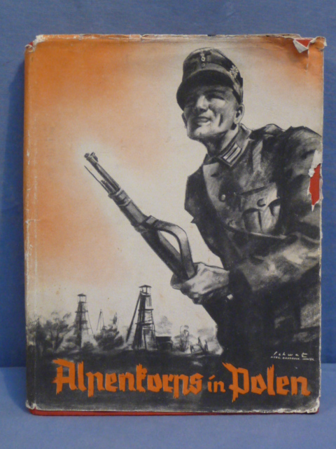 Original WWII German Alpine Corps in Poland Book, Alpenkorps in Polen
