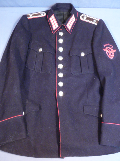 Original WWII German Fireman's Wool Tunic, Feuerschutzpolizei