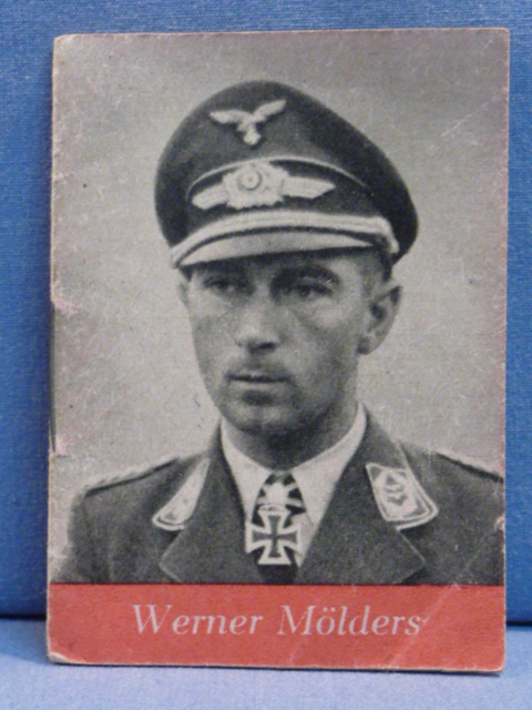Original WWII German WHW Donation Booklet, Ritterkreuztr�ger Werner M�lders