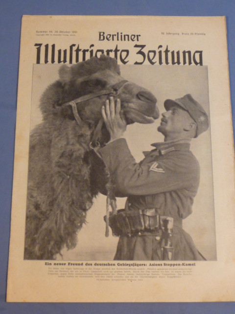 Original WWII German Magazine, Berliner Illustrierte Zeitung GEBIRGSJ�GER & WAFFEN-SS!