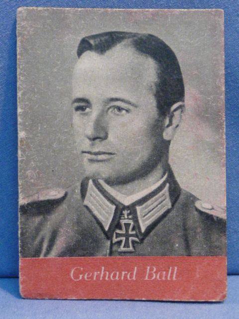 Original WWII German WHW Donation Booklet, Ritterkreuztr�ger Gerhard Ball