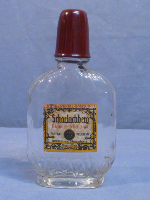 Original WWII Era German Scarlet Mountain Brandy Blend Empty Bottle