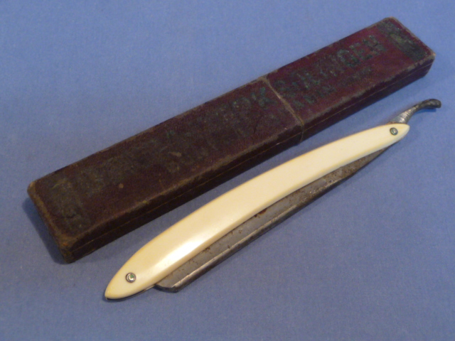 Original WWII Era Straight Razor with Box