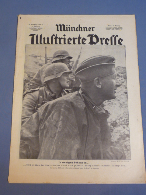 Original WWII German Magazine, M�nchner Illustrierte Presse WAFFEN-SS