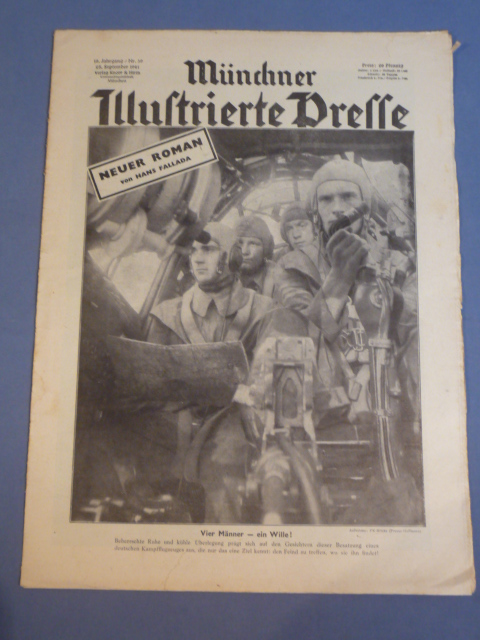 Original WWII German Magazine, M�nchner Illustrierte Presse WAFFEN-SS