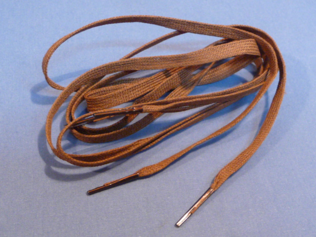 Original WWII German BROWN 80cm Shoe Laces, Pair