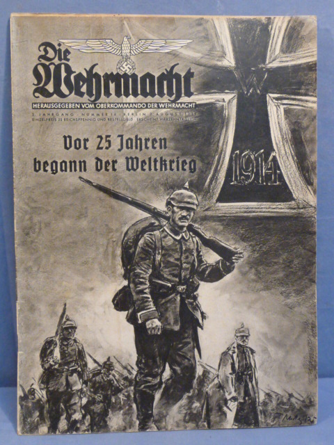 Original WWII German Die Wehrmacht Magazine, April 1942