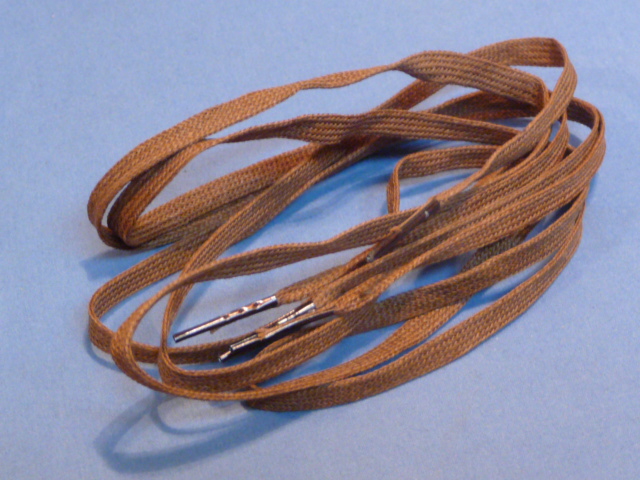 Original WWII German BROWN 80cm Shoe Laces, Pair